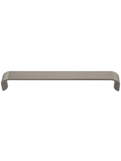 Sanctuary II Deco Pull - 7 inch Center-to-Center in Satin Nickel.